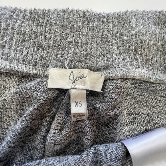 Joie Pants Womens XS Gray TENDRA Knit Joggers Drawstring Lounge Cozy Sweatpants - Picture 7 of 9